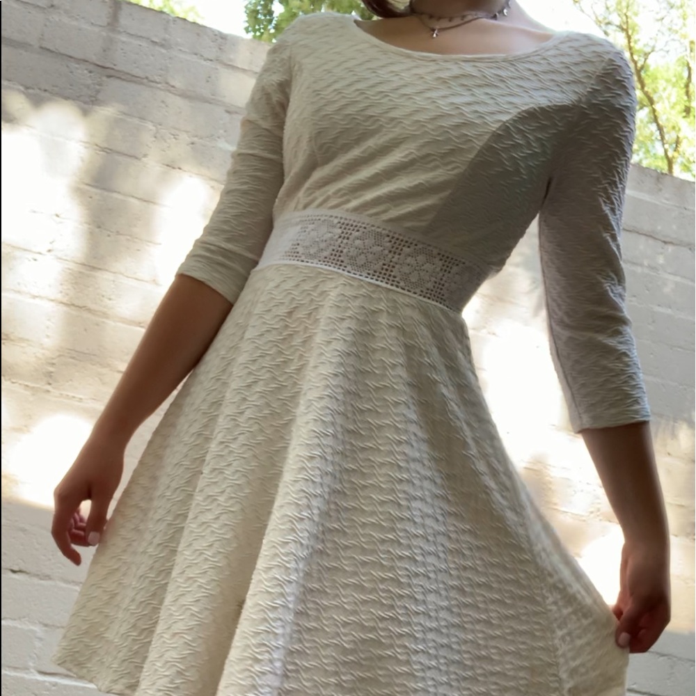 off-white above knee dress